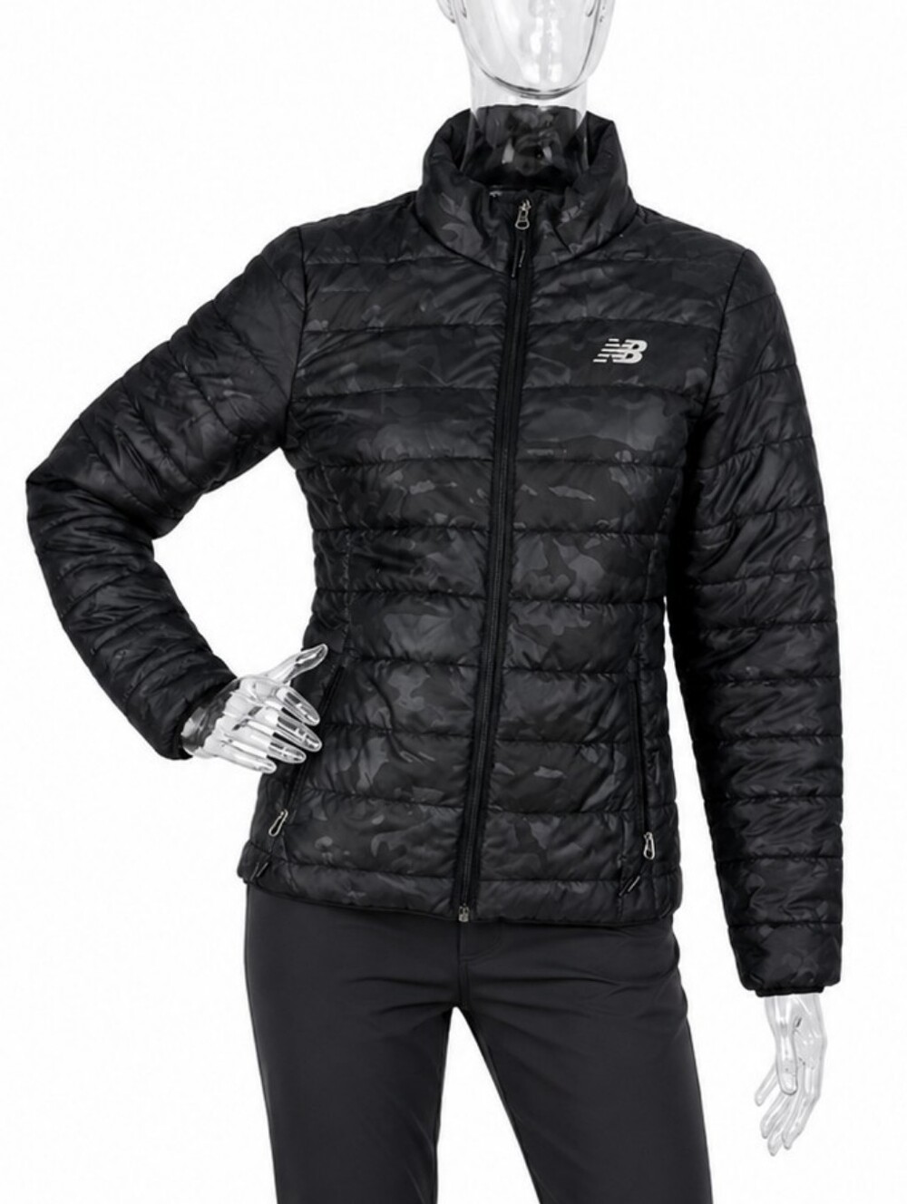 New Balance Reflective Full Zip Puffer Jacket‎ Y2K Vintage SKUW544